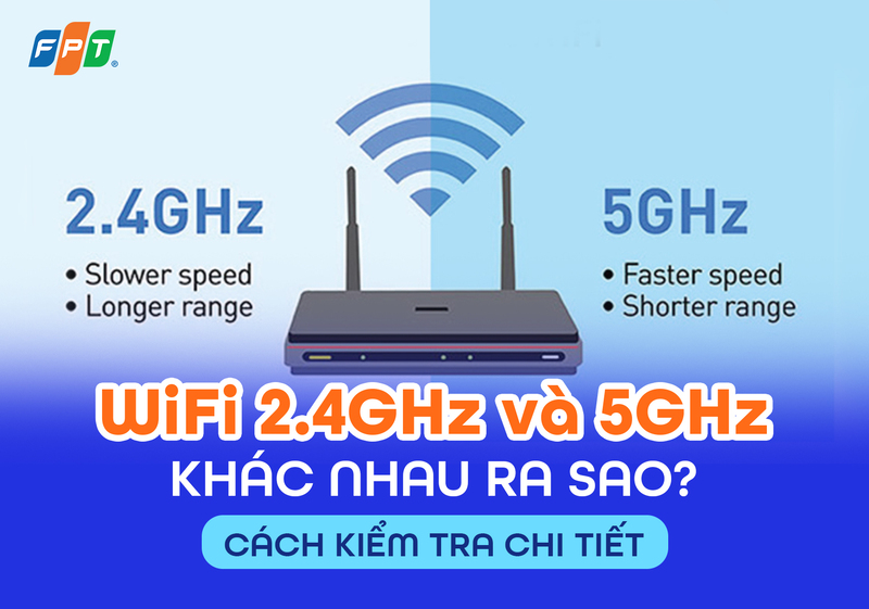 WiFi 2.4GHz và 5GHz khác nhau ra sao? Cách kiểm tra chi tiết