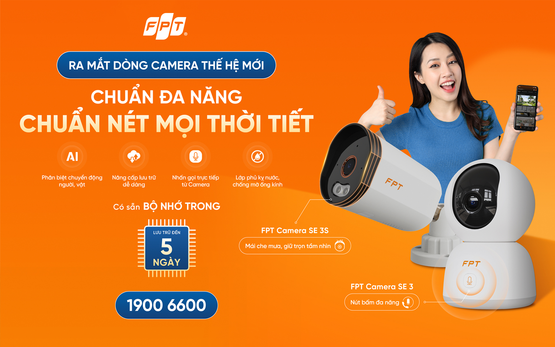 FPT Camera mới ra mắt: Có nút gọi thông minh, lắp đặt siêu nhanh bằng Bluetooth