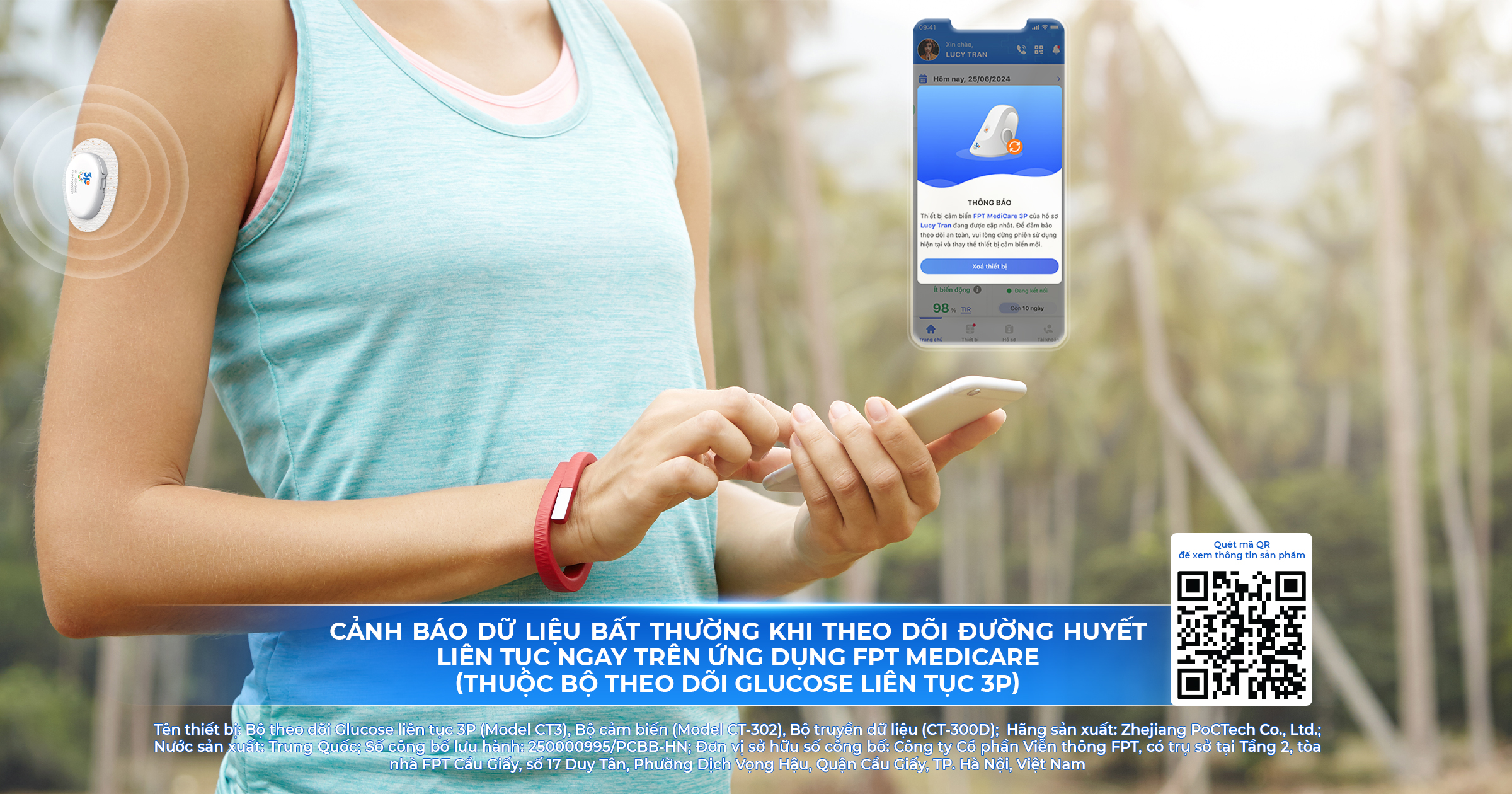 Dữ liệu "lạ" trên máy đo đường huyết liên tục 3P được FPT xử lý ra sao?