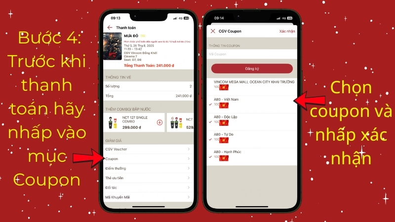CGV phát sóng trực tiếp lễ diễu binh diễu hành