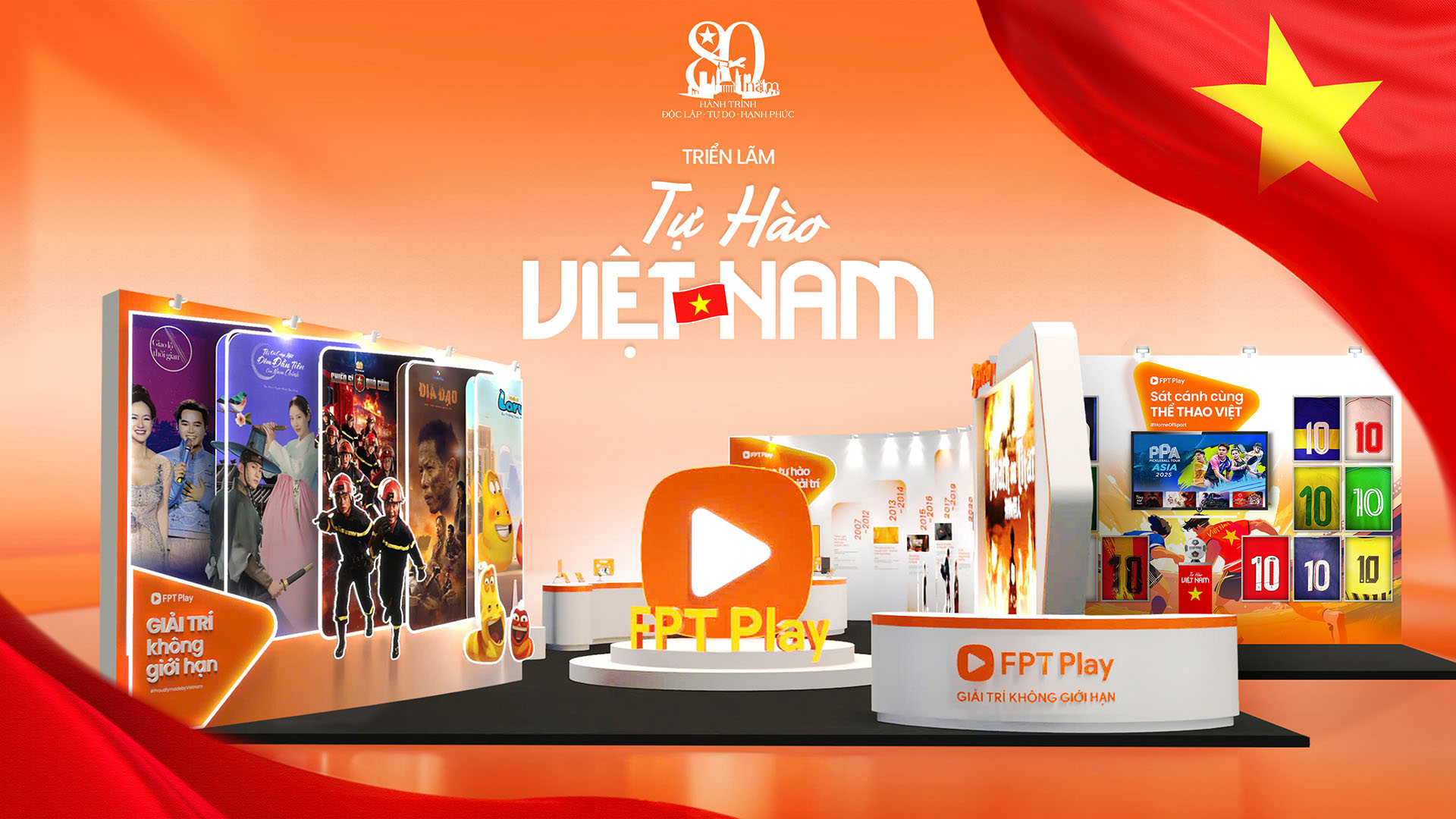 Dấu ấn FPT Play tại triển lãm thành tựu đất nước 80 năm
