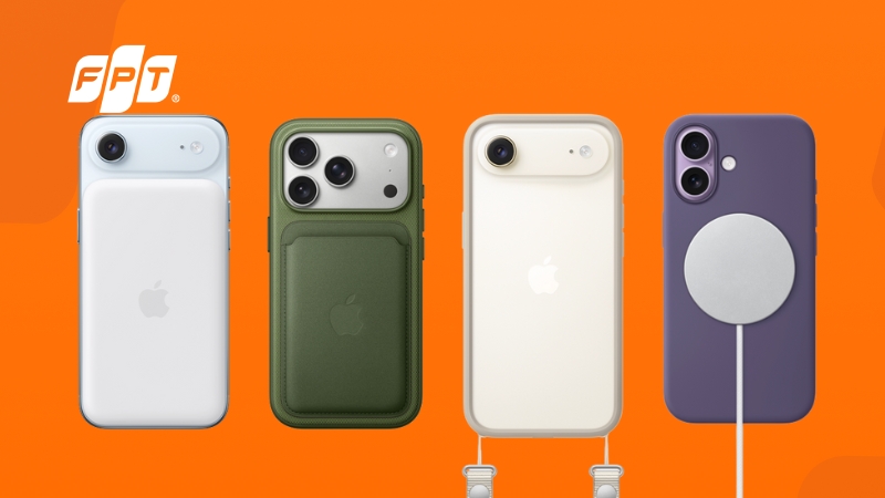 Phụ kiện iPhone 17: ốp lưng vải, ốp pin dự phòng và dây đeo