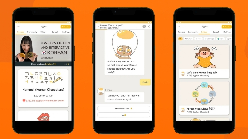 Eggbun-app học tiếng hàn