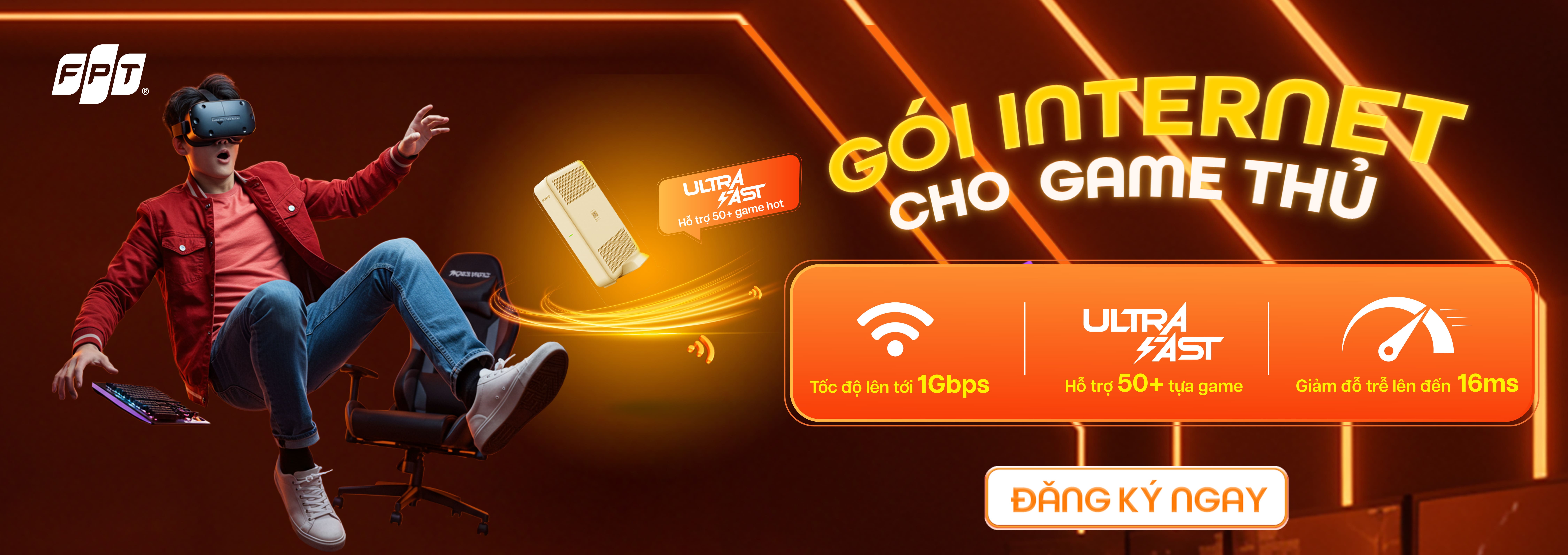 Banner Gói Cước Internet FPT Dành Cho Game Thủ