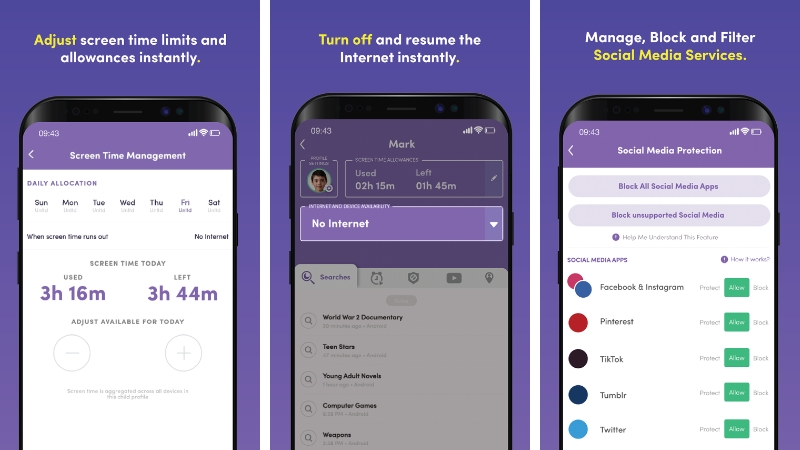 Net Nanny – Lọc nội dung web, kiểm soát mạng xã hội, giữ an toàn trực tuyến cho trẻy