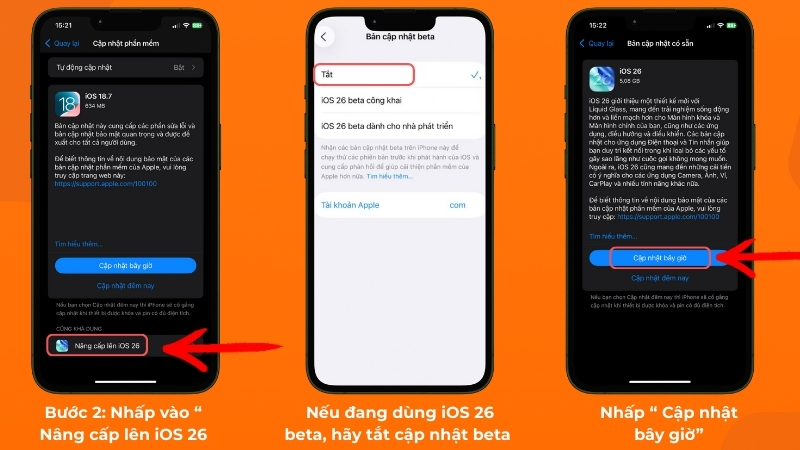 Cách tải và cài đặt iOS 26 nhanh, gọn, an toàn nhất
