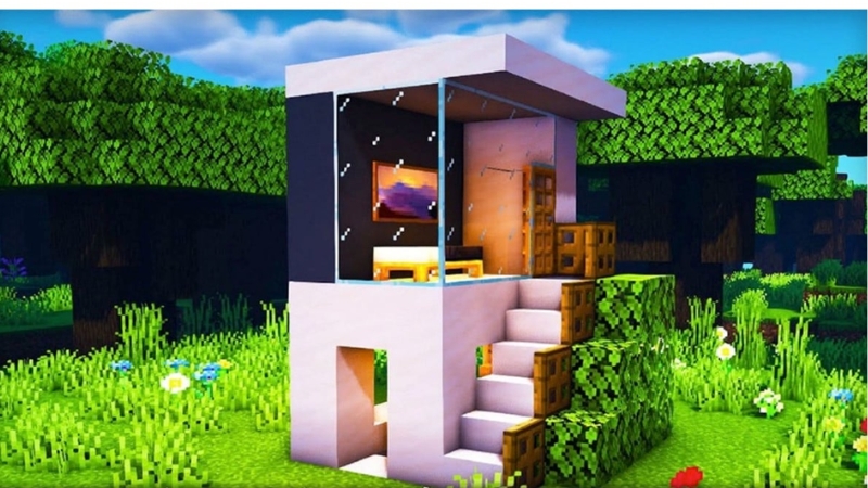 Mẫu nhà thủy sinh trong Minecraft