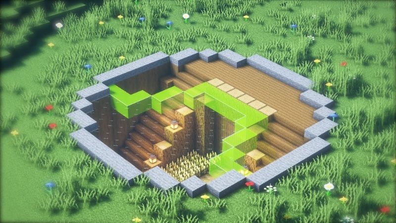 Mẫu nhà ngầm trong Minecraft