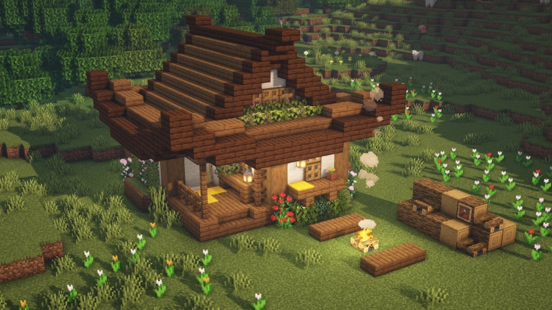 Nhà trại Nhật Bản trong Minecraft