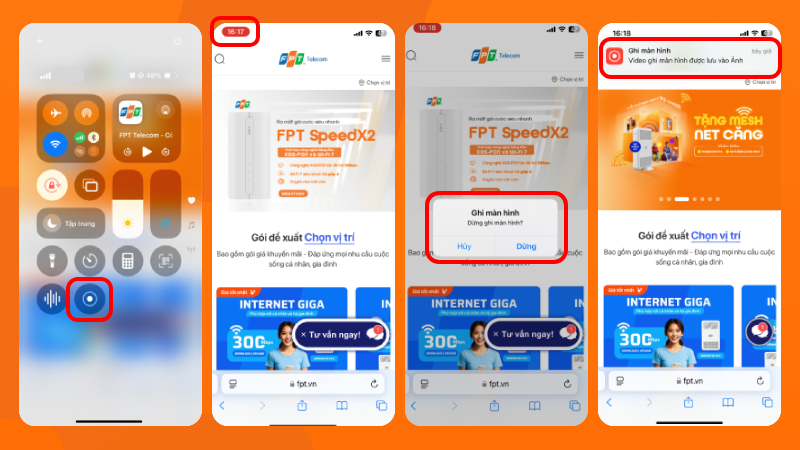 Hướng dẫn cách ghi màn hình iPhone không có nút Home