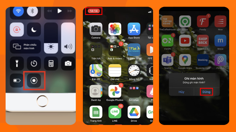 Hướng dẫn cách ghi màn hình iPhone có nút Home