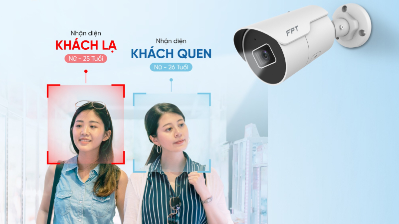 Camera AI FPT nhận diện khuôn mặt thông minh, chính xác