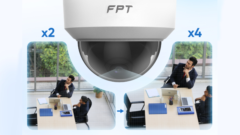Camera FPT ghi hình Full HD, phóng to không bị vỡ nét
