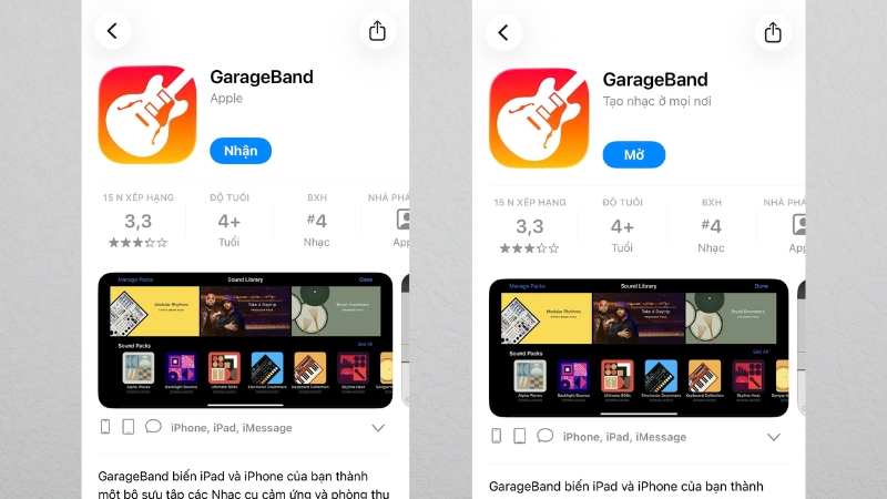 Tải và cài đặt ứng dụng GarageBand