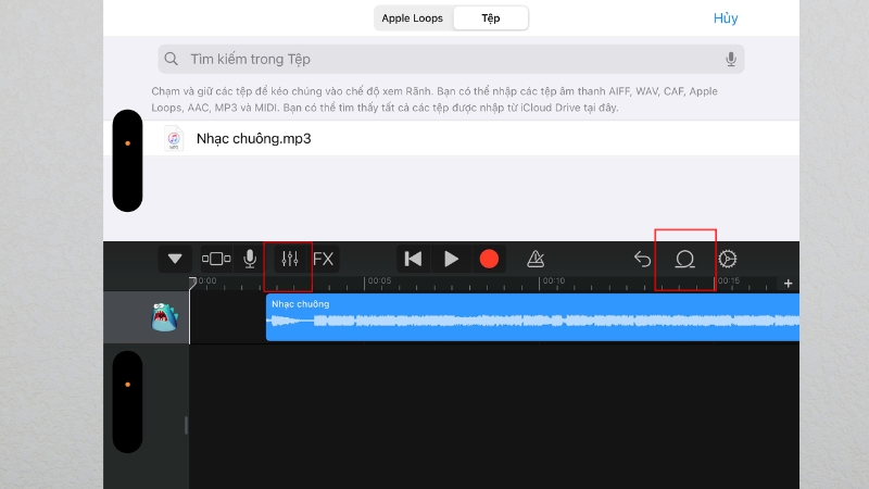 Chọn file nhạc