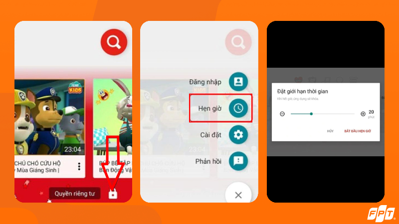 Cách giới hạn thời gian xem kênh YouTube Kids của trẻ