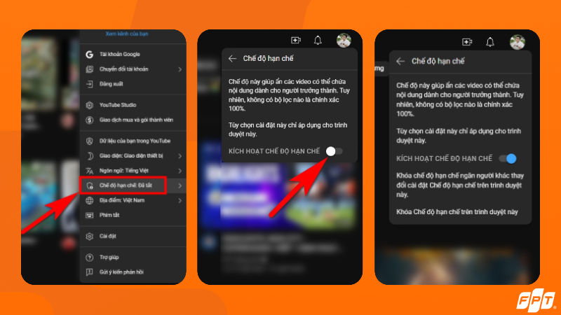 Hướng dẫn cách quản lý YouTube cho trẻ em bằng tính năng Restricted Mode
