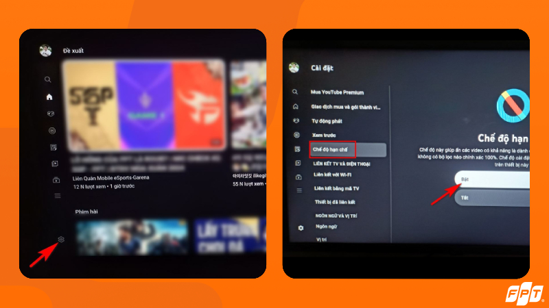 Hướng dẫn cách quản lý YouTube cho trẻ em bằng bộ lọc trên TV