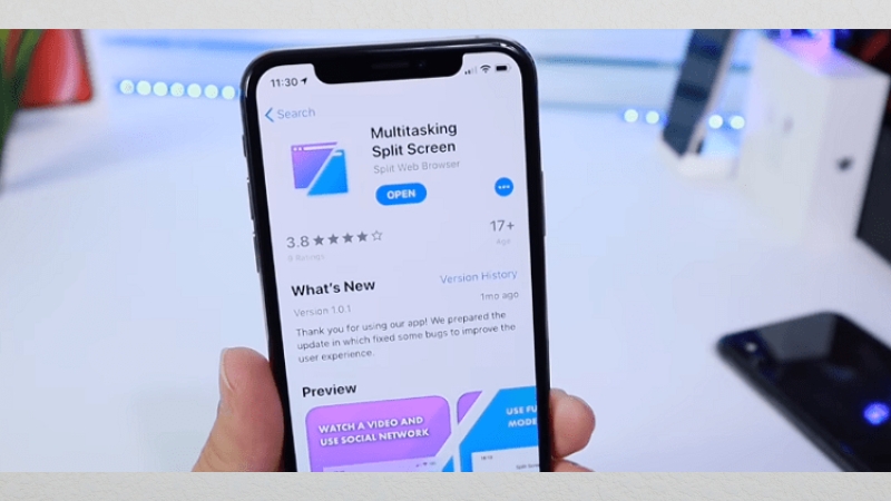 Dùng ứng dụng Multitasking Split Screen