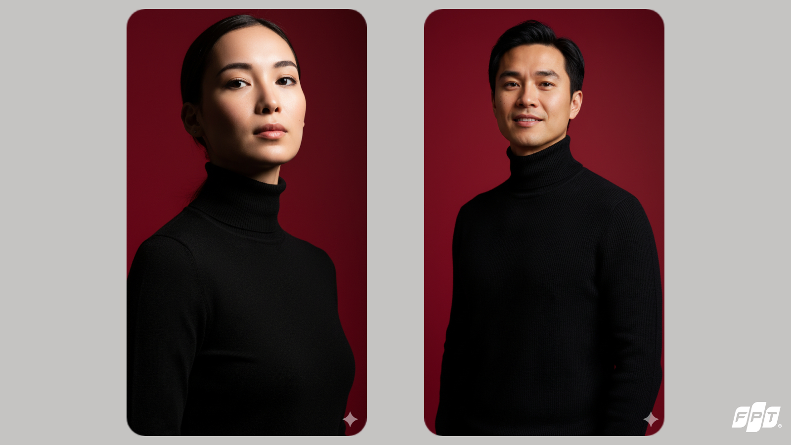 Mẫu ảnh profile nền đỏ thanh lịch