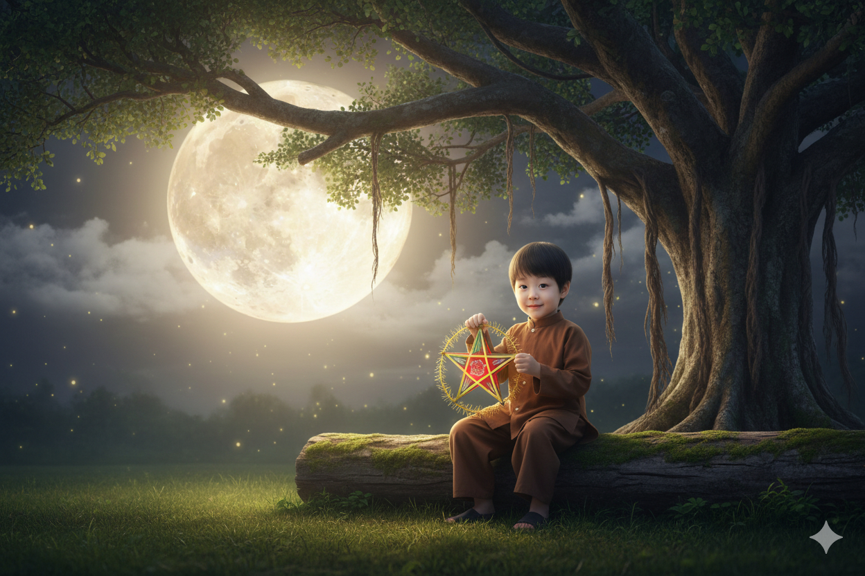 Hình ảnh Trung thu Gemini trả về chỉ sau vài giây