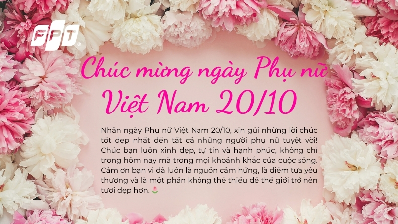 70+ lời chúc 20/10 hay, độc đáo và ý nghĩa nhất 2025