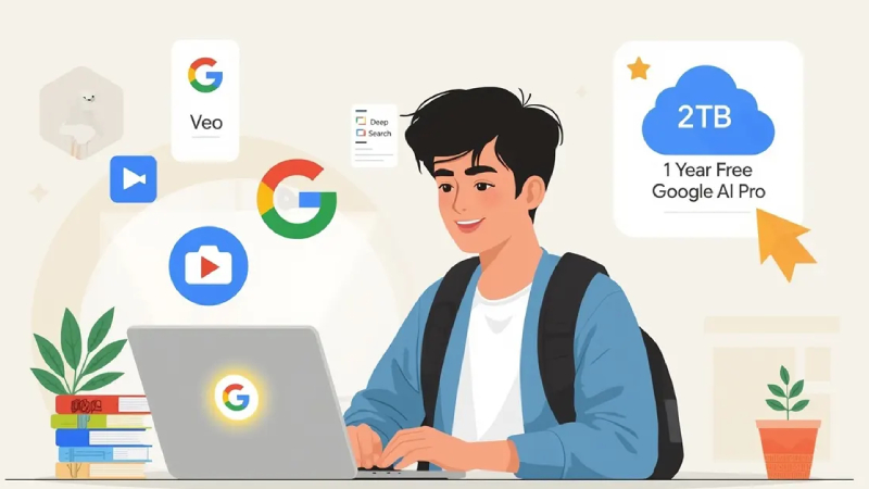 Gói Gemini Pro miễn phí dành cho sinh viên trong thời gian 12 tháng
