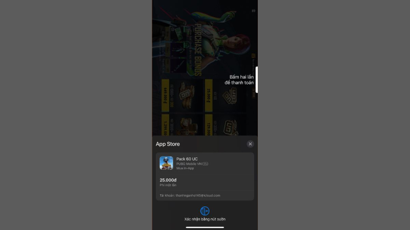 Hướng dẫn cách nạp UC PUBG bằng App Store