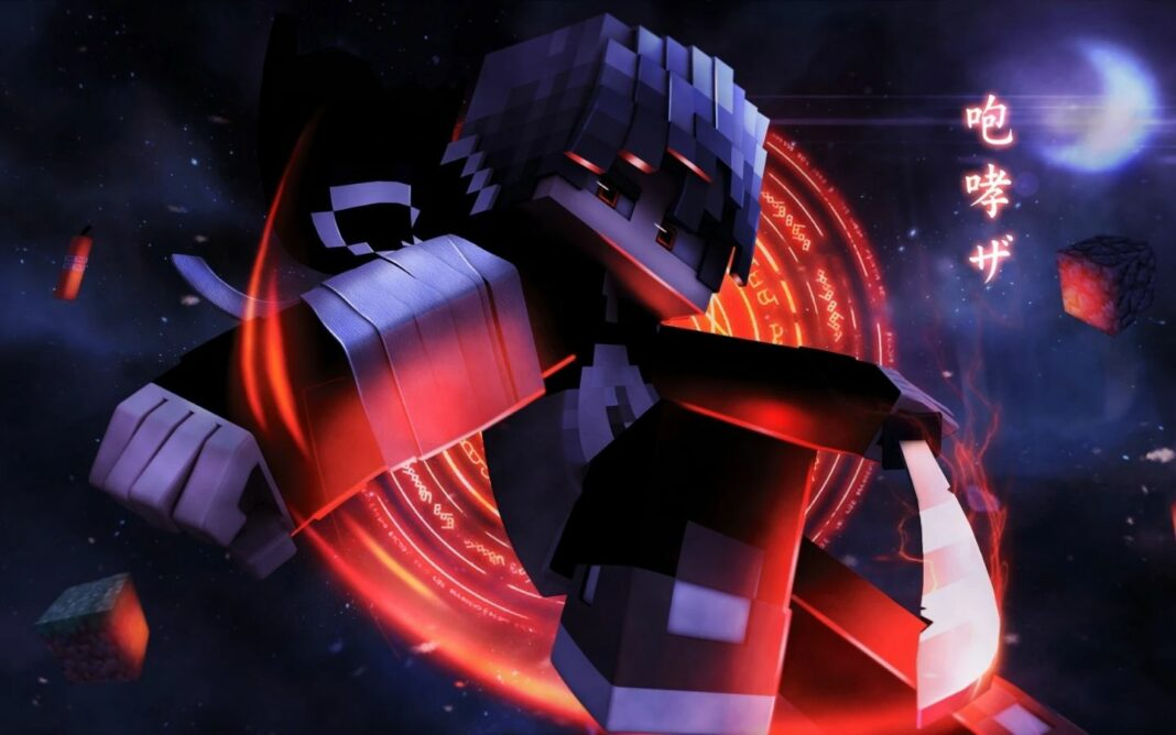 Đòn quyết định của kỵ sĩ Minecraft bóng đêm
