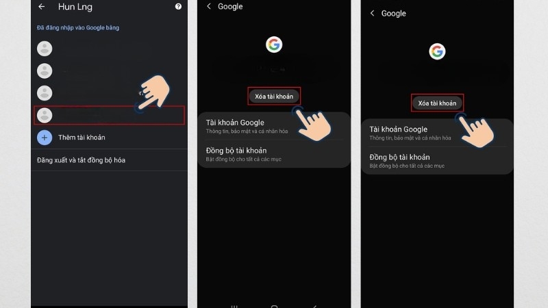 Xác nhận xóa tài khoản