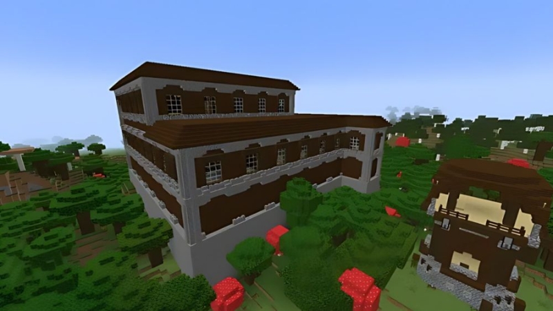 Seed Minecraft dinh thự rất phù hợp với những người chơi yêu phiêu lưu