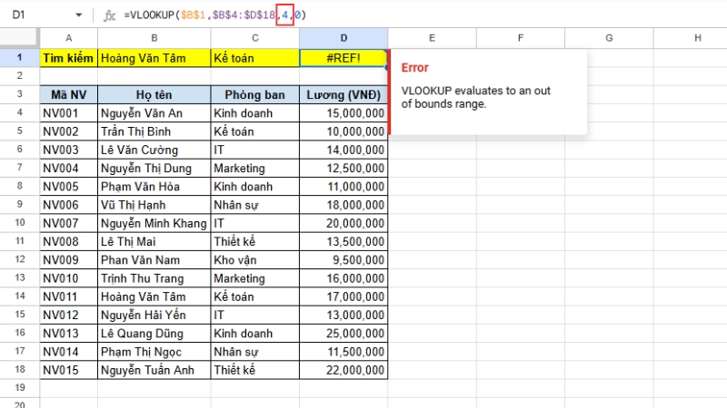 Cách dùng hàm VLOOKUP trong Excel dễ hiểu, chi tiết từng bước