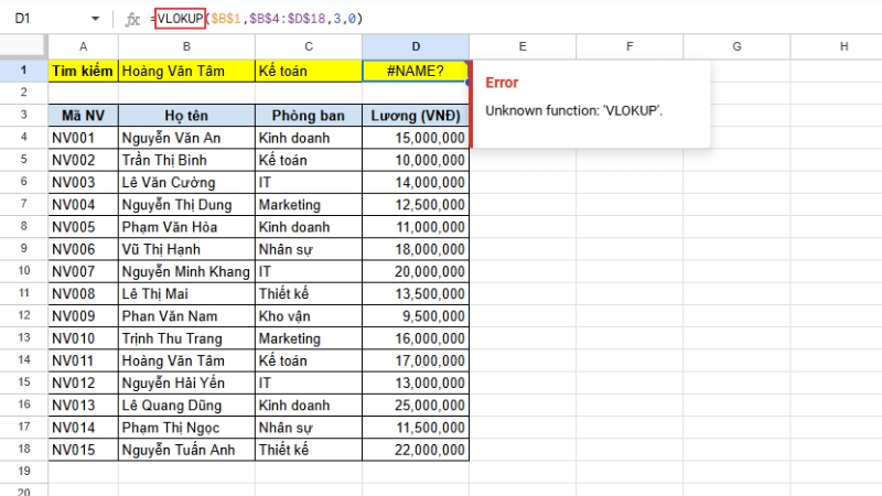 Cách dùng hàm VLOOKUP trong Excel dễ hiểu, chi tiết từng bước