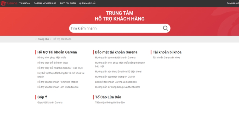 Điền ID và thông tin tài khoản