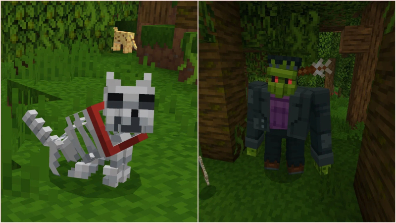 Biến thể mob mới trong Minecraft Actions & Stuff 1.7 Halloween