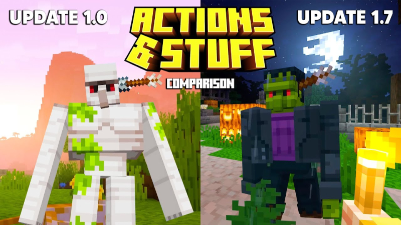 Bản cập nhật Minecraft Actions & Stuff 1.7 Halloween có nhiều cải tiến mới
