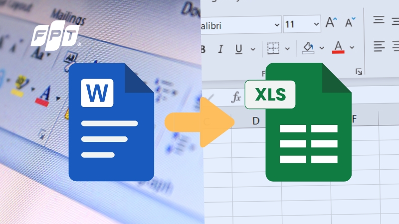 Cách chuyển Word sang Excel giữ nguyên định dạng chuẩn