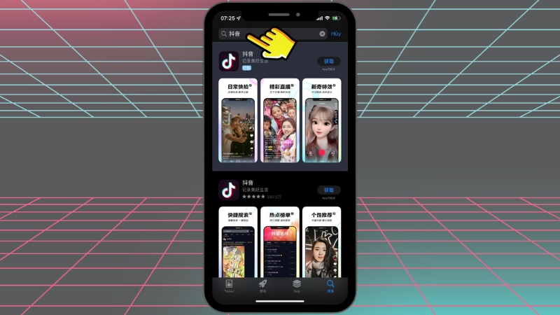 Nhập từ khóa Douyin