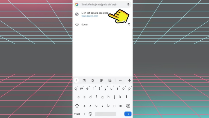 Truy cập vào trang web Douyin