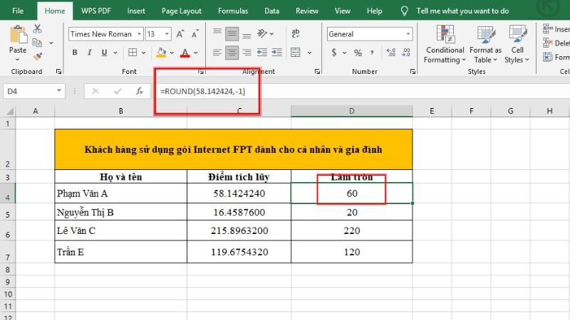 Trường hợp Num_digits < 0