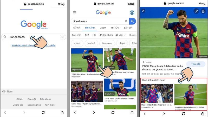 Các bước dùng Google tìm kiếm bằng hình ảnh