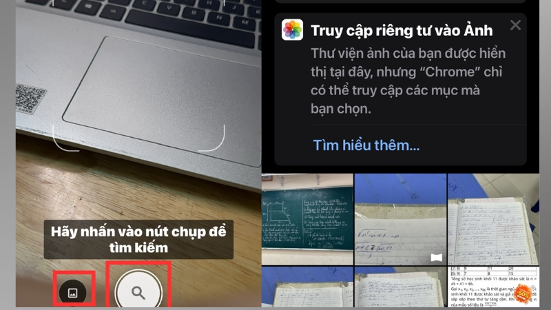 Cho phép Google truy cập vào thư viện ảnh