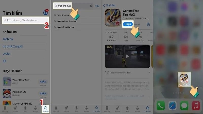 Cách tải Free Fire MAX trên điện thoại IOS