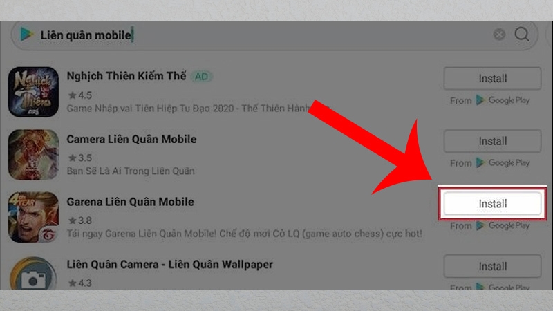 Chọn Install để cài đặt