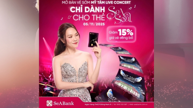Mở thẻ SeASoul nhận ngay ưu đãi săn vé concert hấp dẫn