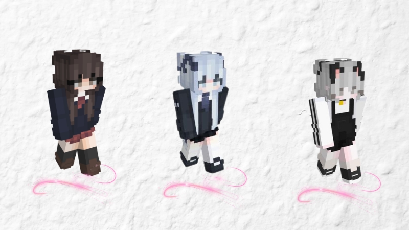 Skin Minecraft nữ sinh 1