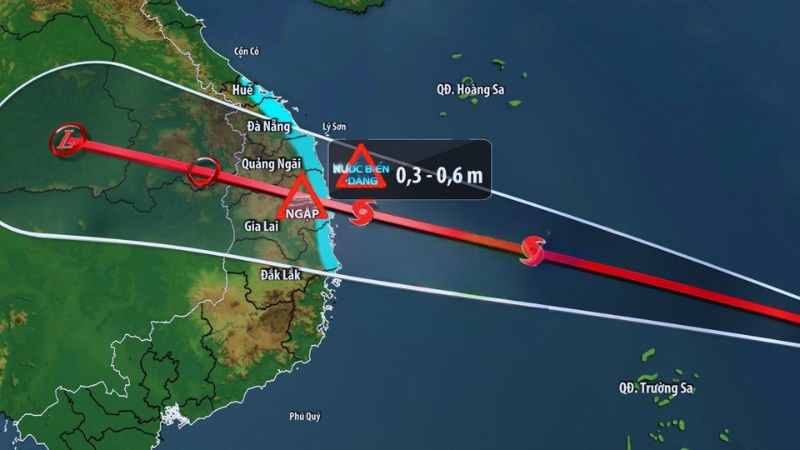 Đề phòng ngập do nước biển dâng ở các tỉnh từ Huế đến Đắk Lắk