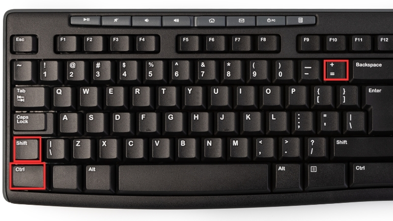 Cách thêm dòng trong Excel bằng tổ hợp phím tắt Ctrl + Shift + +