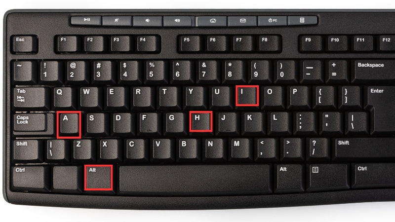 Alt → H → I → A: chèn Table Rows Above nhanh trong Excel