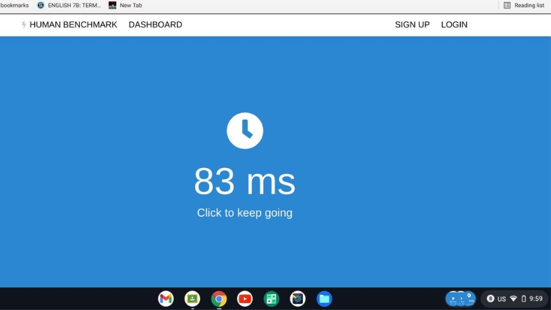 Human Benchmark là tựa game phản xạ được nhiều người yêu thích
